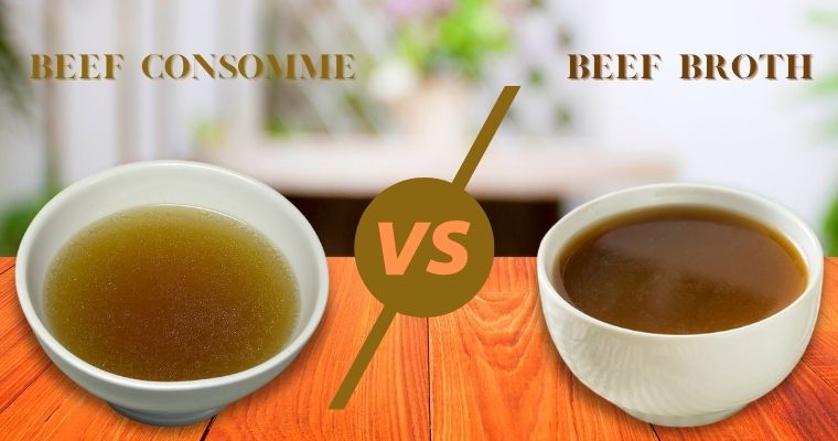 Different between Beef broth and Beef consomme