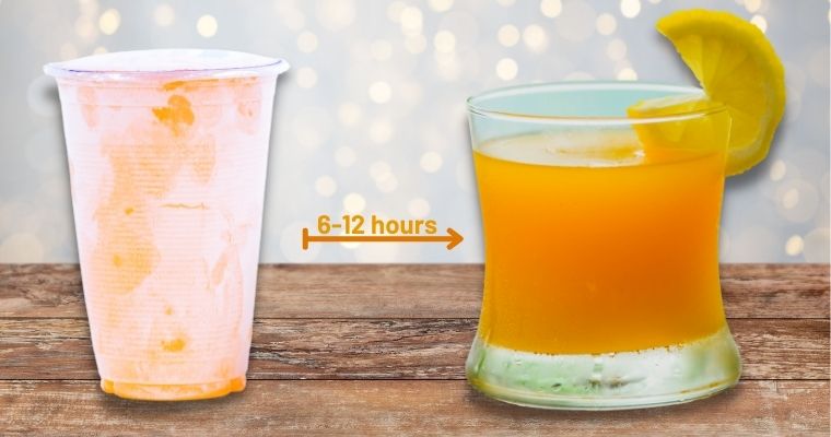Defrosting Frozen Orange Juice
