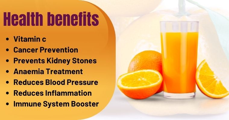 Health benefits Orange juice