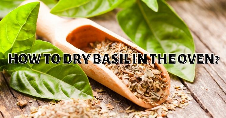 How to dry basil in the oven