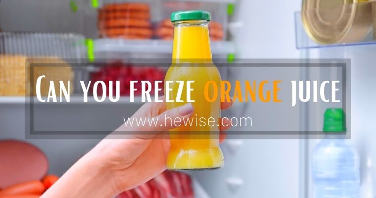 Can you freeze orange juice