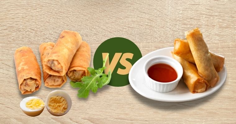 Comparison between Egg roll and Spring roll